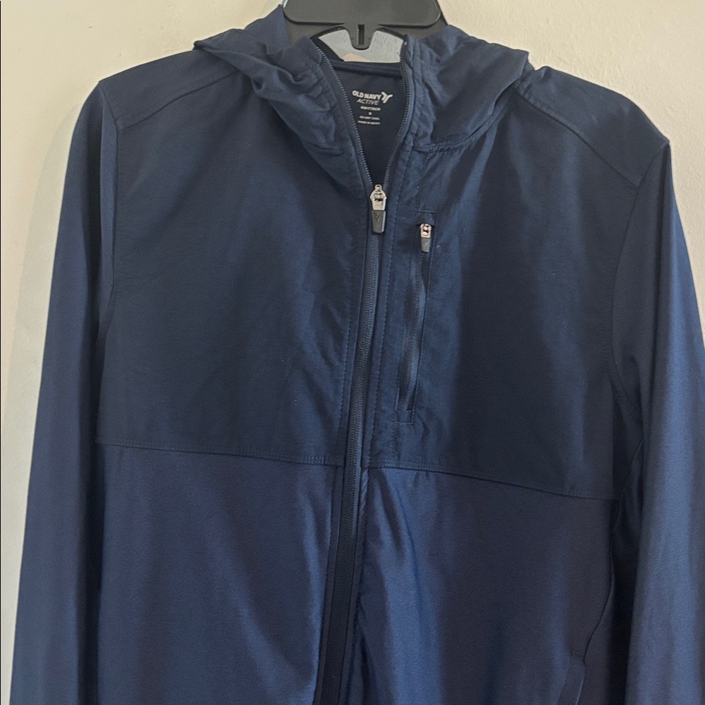 Old Navy Size S Knit Tech Dark Blue Windbreaker